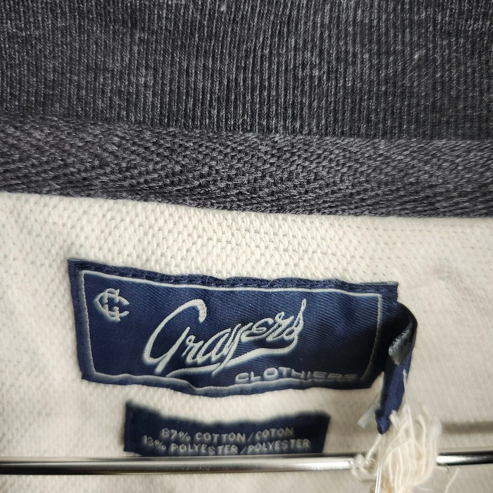 Grayers Harrison Double Knit 1/4 Zip Pullover Charcoal Heather Gray XL NEW